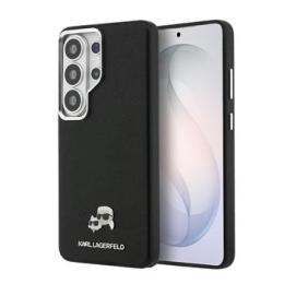Karl Lagerfeld Grained PU Leather K&CH Heads Magnetic Zadní Kryt pro Samsung Galaxy S26 Ultra Black