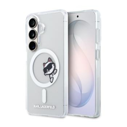 Karl Lagerfeld IML Choupette Peekaboo Logo Magnetic Zadní Kryt pro Samsung Galaxy S26 Transparent