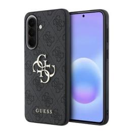 Guess PU 4G Metal Logo Zadní Kryt pro Samsung Galaxy A57 Grey