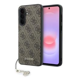 Guess 4G Charm Zadní Kryt pro Samsung Galaxy A37 Brown