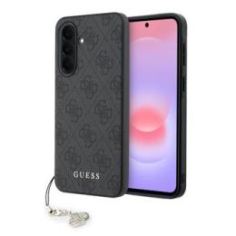 Guess 4G Charm Zadní Kryt pro Samsung Galaxy A37 Black