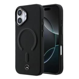 Mercedes PU Leather 3D MagSafe Zadní Kryt pro iPhone 17 Black