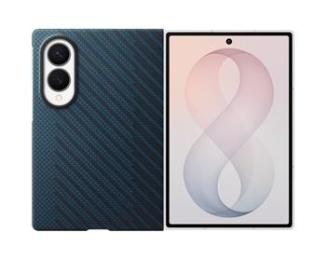 EF-KF971SNE Samsung Carbon Magnetický Kryt pro Galaxy Z Fold 8 Blue