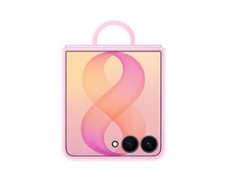 EF-EF776CVE Samsung Silikonový Magnetický Kryt s Kroužkem pro Galaxy Z Flip 8 Pink
