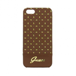 Pouzdro Guess (GUHCP5PEC) Gianina Zadní Kryt pro iPhone 5/5S/SE Cognac 