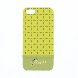 Pouzdro Guess (GUHCP5PEY) Gianina Zadní Kryt Yellow pro iPhone 5/5S/SE žluté